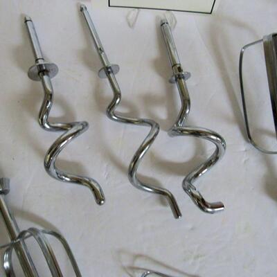 Lot of Beater and Dough Hook Attachments and a Tiny Wisk