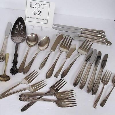Lot of Vintage Silverplated Flatware, Various Manufacturers and Patterns