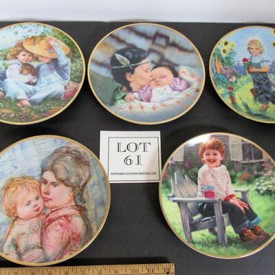 5 Older Our Children Our Future Plates, 1980s, Read Description