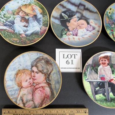 5 Older Our Children Our Future Plates, 1980s, Read Description