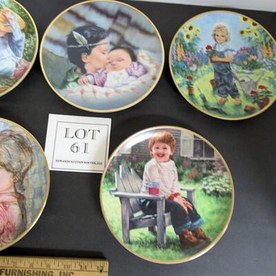 5 Older Our Children Our Future Plates, 1980s, Read Description