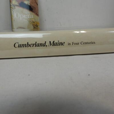 2 Hardcover Books, Faber Book of Opera (2001), Cumberland Maine History (1976)