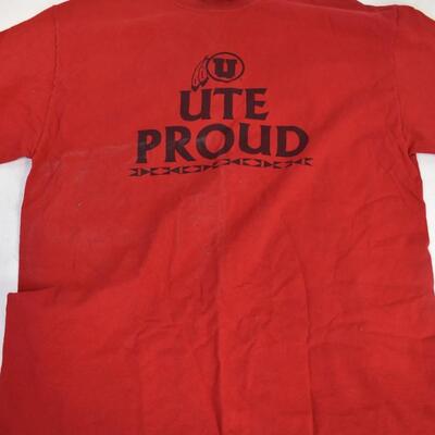 3 pc University of Utah Apparel, Coat Large, S Jacket, Large T-Shirt