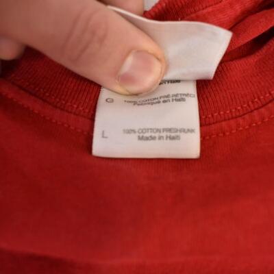 3 pc University of Utah Apparel, Coat Large, S Jacket, Large T-Shirt
