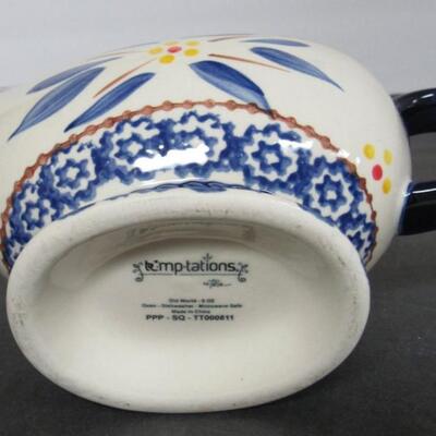 Temptations Dishes: 2 Square Trellis Bowls, 1 Qt, 1 1/2 Qt, Old World Gravy