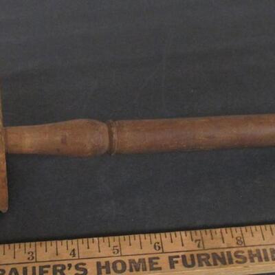 Antique Wood Meat Tenderizer