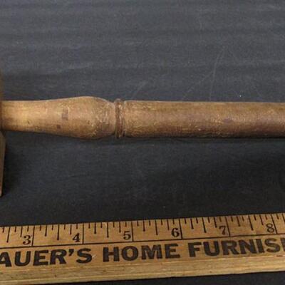 Antique Wood Meat Tenderizer