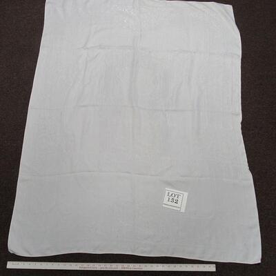 2 Very Large White Vintage Tablecloths, 1 Square Tablecloth