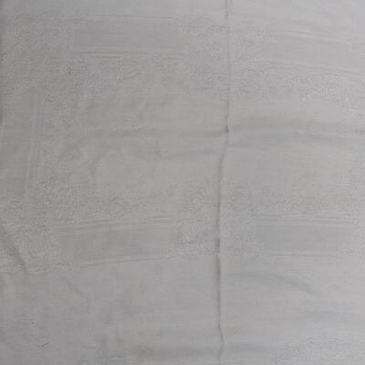 2 Very Large White Vintage Tablecloths, 1 Square Tablecloth
