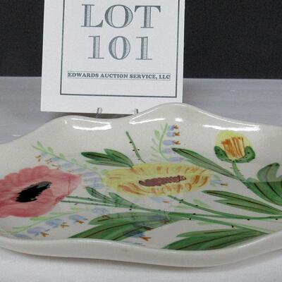Vintage Blue Ridge Potteries Leaf Tray, 10" x 7"