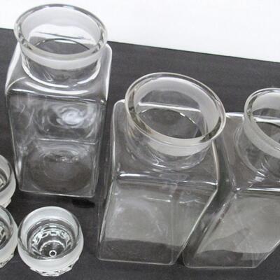 3 Tall Matching Apocathary Jars
