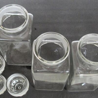 3 Tall Matching Apocathary Jars