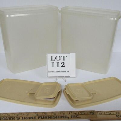 2 Vintage Tupperware Covered Containers