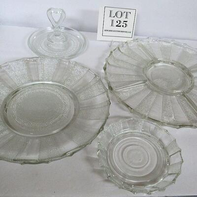 Vintage Jeanette Glass Dew Drop Pattern Dishes