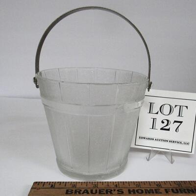 Vintage Glass Ice Bucket