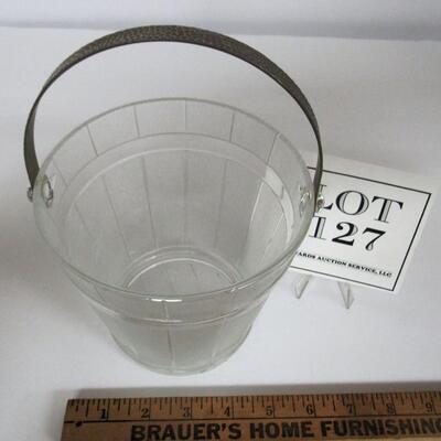 Vintage Glass Ice Bucket
