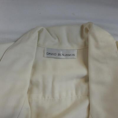 4 pc Women's Apparel, 2 Dresses, Sweater, Silk Shirt, Medium