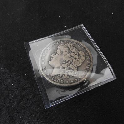 U.S. Silver Morgan Dollar, 1900, Antique Collectable Coin