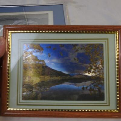 10 pc Home Decor: 3 Holographic Pics ,Elephant Base Candle Holder, 3 fold frame