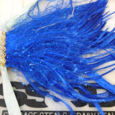 18 pc Halloween Lot:  Wigs, Masks, Sword, Hook, Pumpkins, Brass Leaves, Feathers