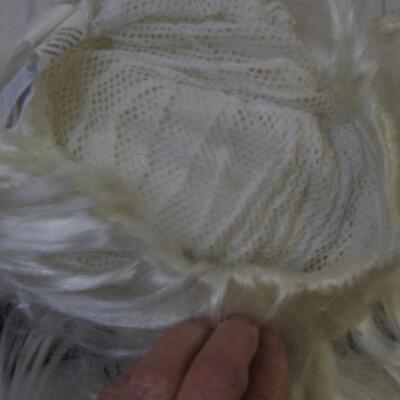 18 pc Halloween Lot:  Wigs, Masks, Sword, Hook, Pumpkins, Brass Leaves, Feathers