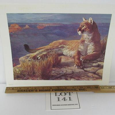 Mountian Lion Print, Remington Wildlife Art Collection, USA