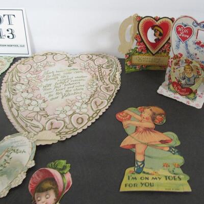 Lot of Vintage and Antique Valentines, Germany, USA