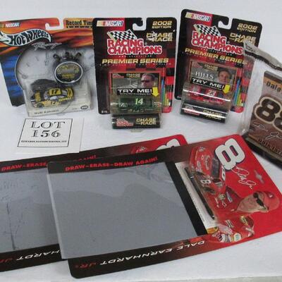 Nascar Lot. Hot Wheels Car, Note Pad Set, Erase Toys
