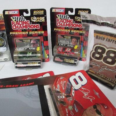 Nascar Lot. Hot Wheels Car, Note Pad Set, Erase Toys