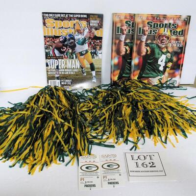 Green Bay Packers Lot, August 8, 1998 Saints/Packers Ticket Stubs, More