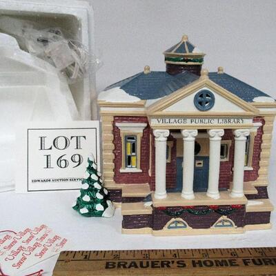 Vintage Dept 56 Village Public Library in Box