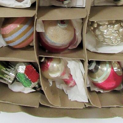 Lot of Vintage Glass Christmas Ornaments