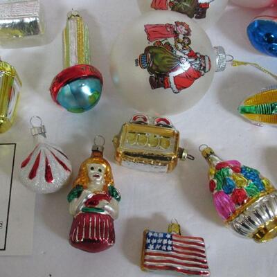 Large Lot of Glass Christmas Ornaments