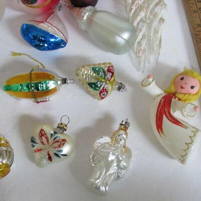 Large Lot of Glass Christmas Ornaments