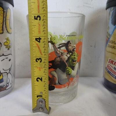 7 pc Collector set: Peanuts, Batman, Shrek, I love Lucy, Taz & Betty Boop