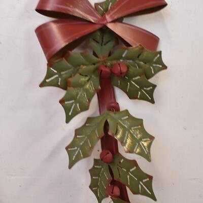 Christmas DÃ©cor Lot: Cards, Tins, Candles, Wrapping Paper, Wall Hanging