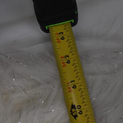 Faux fur lot: 4 pcs, white w/ silver, off white  black/grey