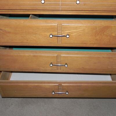 LOT 98  WOODEN VINTAGE CHEST OF DRAWERS
