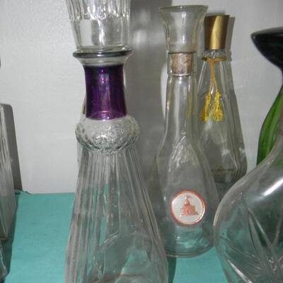 LOT 27  VINTAGE DECANTERS