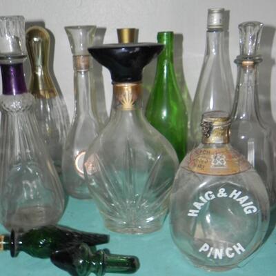 LOT 27  VINTAGE DECANTERS