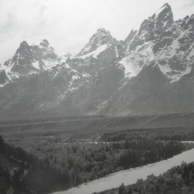 LOT 104 FRAMED ANSEL ADAMS PRINT