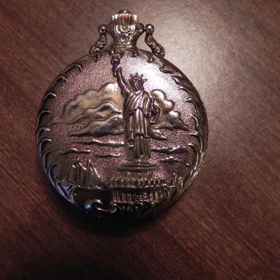 LOT 117  POCKET WATCH & MINITURE TRINKETS
