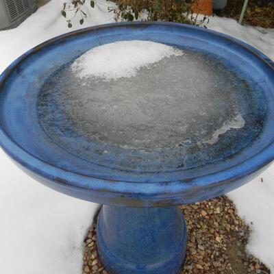 LOT 136 BIRD BATH AND SHEPERDS HOOK
