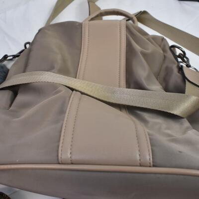 4 Purses:1 backpack style: Elle, Kathy & Nicole Lee, browns, taupe, some floral