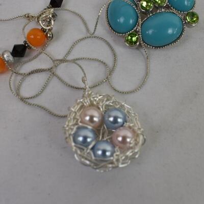 Costume Jewelry: Watches, Bracelets, Pins, Bangle Bracelets, Bird Nest pendant