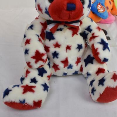 2 Ty Beanie Buddies: 12 inches each: "Lips" & "Red"