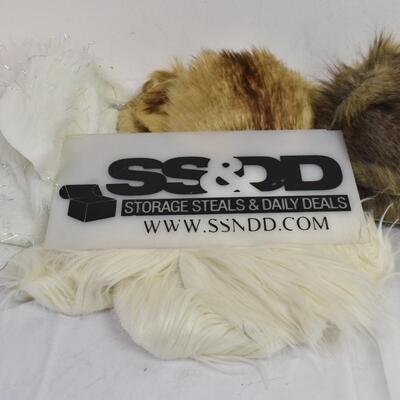 Faux Fur material for crafts. Various colors, sizes and lengths of fur