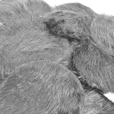 Faux fur for crafts: black/gray, various sizes and lengths of fur