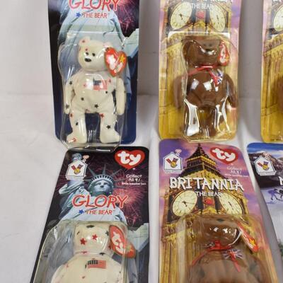 McDonald's ty Beanie Bears: (8)  Feb 97-May 98, New, Old Stock, Glory, Maple