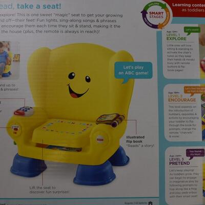 Fisher Price Laugh & Learn Smart Stages Chair with "Magic Seat"12M+,55 lbs -Used